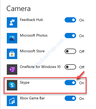 Elija qué aplicaciones de Microsoft Store pueden acceder a su cámara Skype Enable
