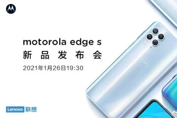 Motorola edge s se ve nítido en una imagen oficial filtrada