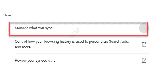 Sync y Google Services Sync Administran lo que sincroniza