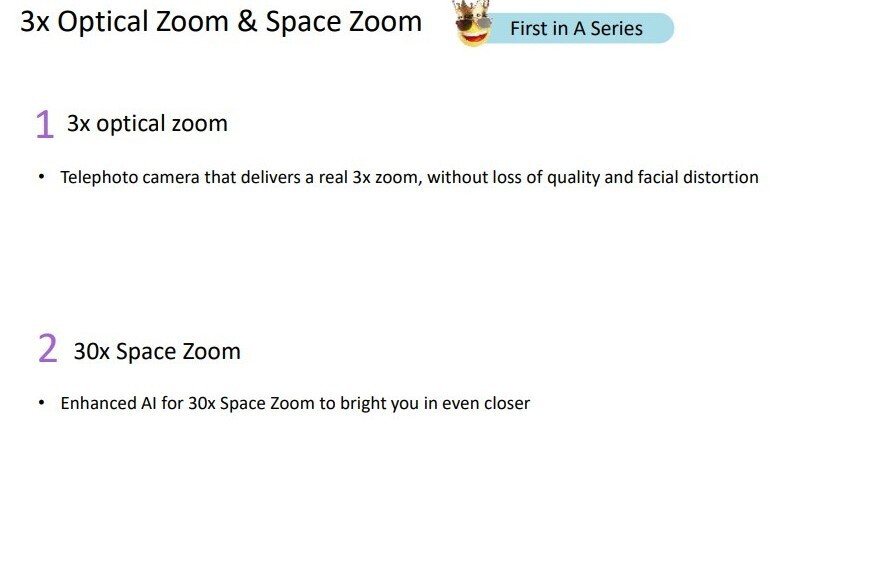 El zoom espacial y otras características exclusivas anteriormente emblemáticas que supuestamente llegarán al Galaxy A72