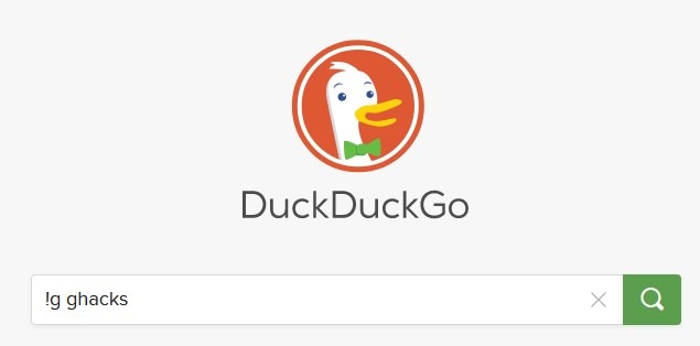 DuckDuckGo Google Bangs