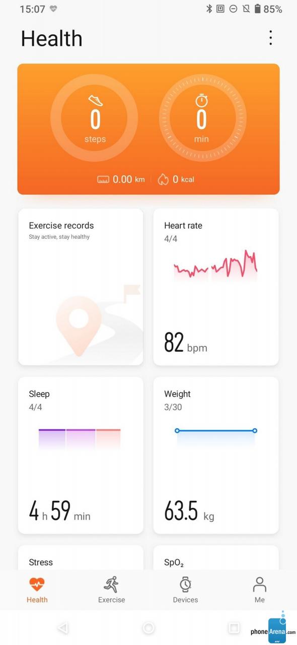 La aplicación Huawei Health - Huawei Watch Fit Elegant Review - Banda de fitness con esteroides