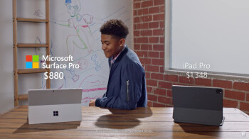 El anuncio de ataque de Apple más reciente de Microsoft compara Surface Pro 7 con un iPad Pro
