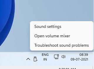 Segunda compilación de vista previa de Windows 11: solución de problemas de sonido