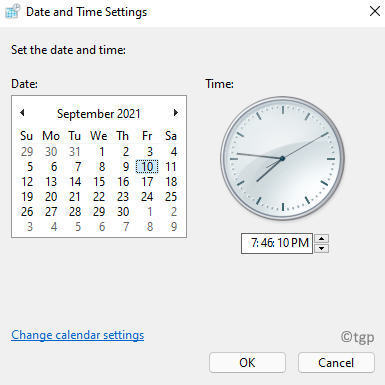 Date And Time Settings Set The Date And Time Min