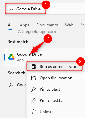 Google Drive Ejecutar como administrador Min