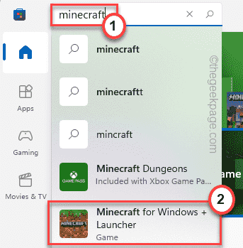Lanzador de Minecraft desde la tienda Min