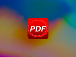 Icono de visor de PDF rojo