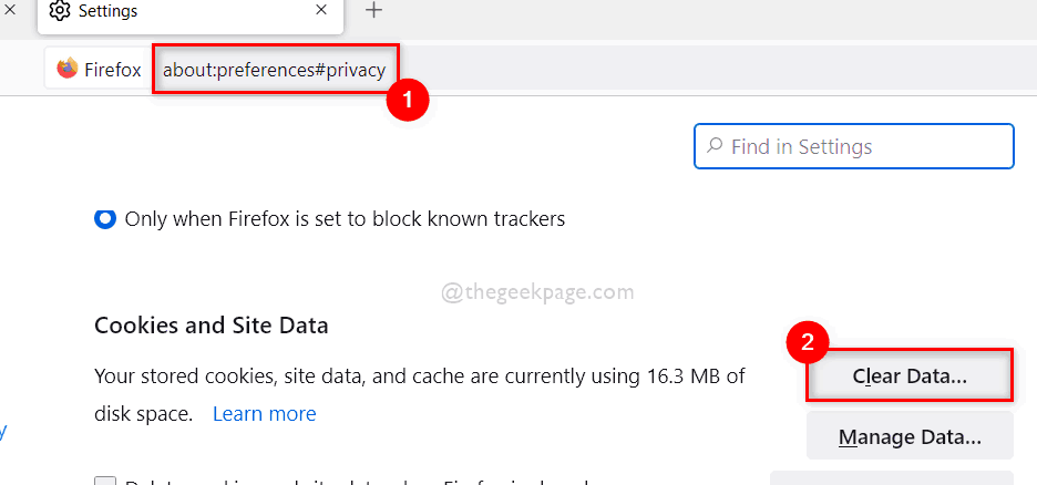 Privacidad Borrar datos Firefox 11zon