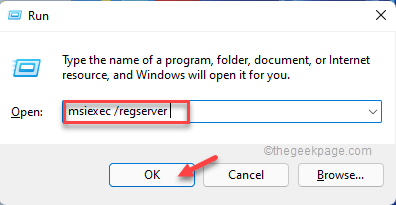 Vuelva a registrar el instalador de Windows Msiexec Min