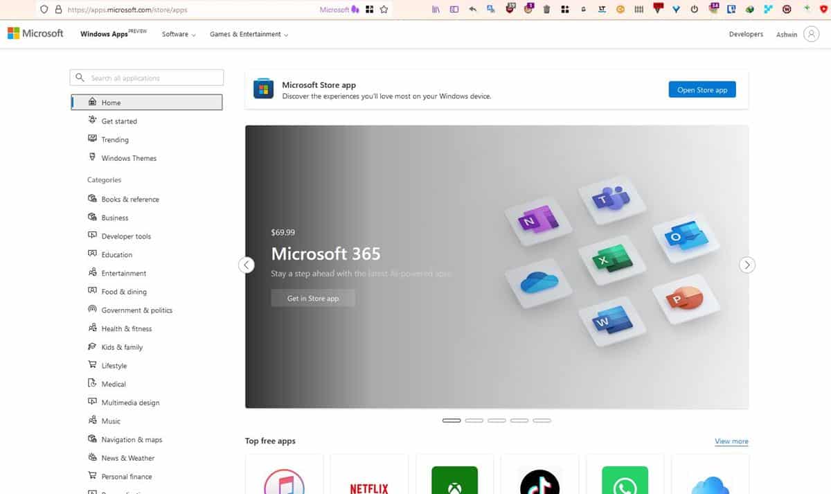 Microsoft Store obtiene una nueva interfaz web similar a la de Windows 10 y 11