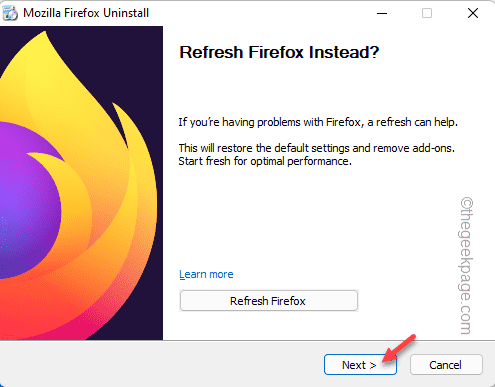 Siguiente mínimo de Firefox