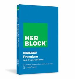 carátula del software de preparación de impuestos de h&r block