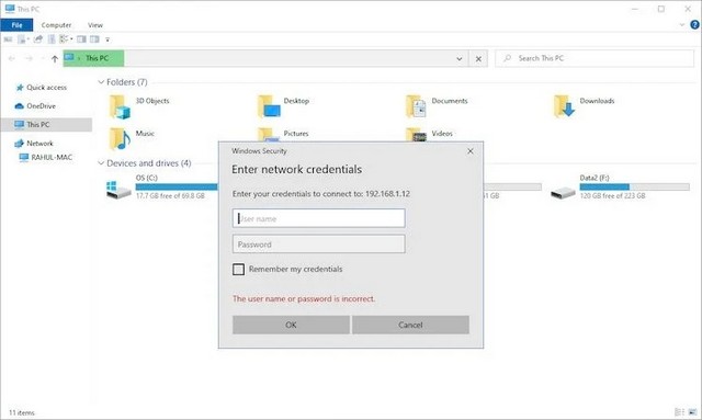 Acceder a archivos de Mac en Windows