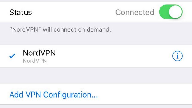 Deshabilitar una VPN en un iPhone o iPad