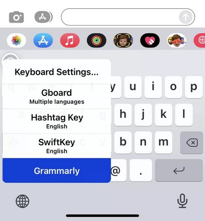 Cambiar teclado en iPhone