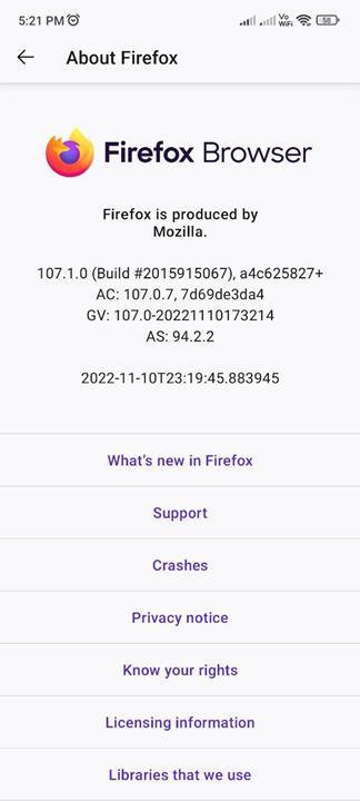 Protección total de cookies en Firefox para Android