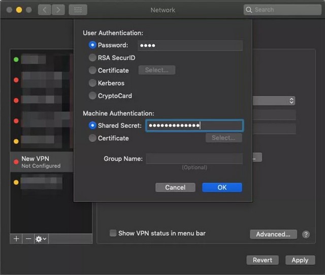 Configura una VPN en tu Mac