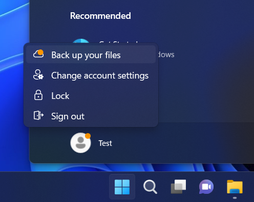 Usuario de inicio de anuncio de Windows OneDrive