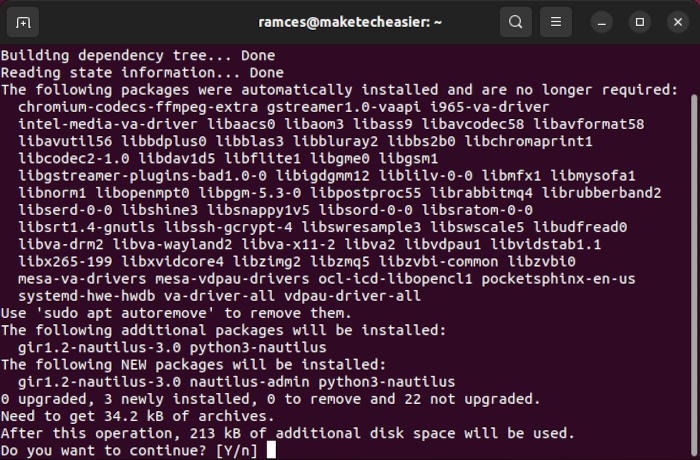 Abrir archivos Root Ubuntu 02 Instalar Nautilus Admin