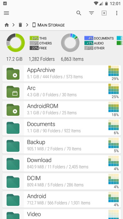 Administrador de archivos de Android Aplicaciones Explorador de archivos Fx