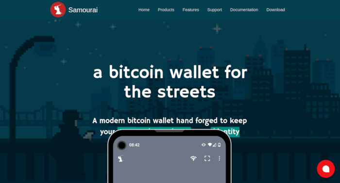 Sitio web de Bitcoin Dojo Install 22 Samurai Wallet