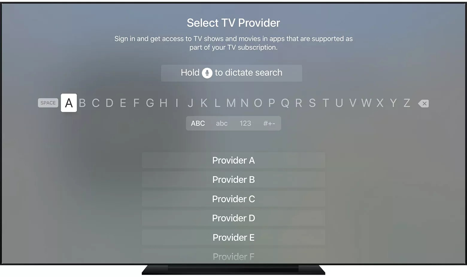 Agregar proveedor de Apple Tv Agregar proveedor de TV