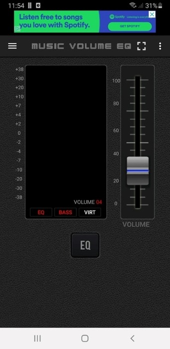 Android Ecualizador Música Volumen E