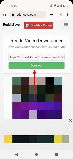Cómo descargar videos Reddit Mobile Download