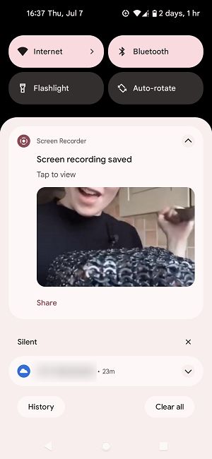 Cómo descargar videos Reddit Android Screen Recorder