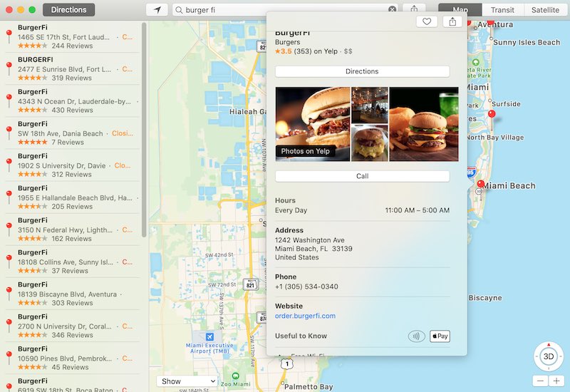 Usa Apple Maps Encuentra Apple Pay Mac Burgerfi