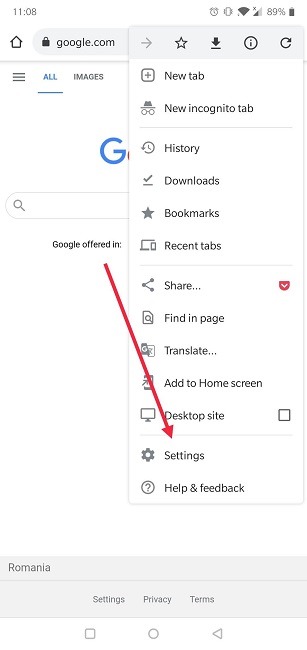 Cómo cambiar la configuración predeterminada de Google Chrome en el motor de búsqueda