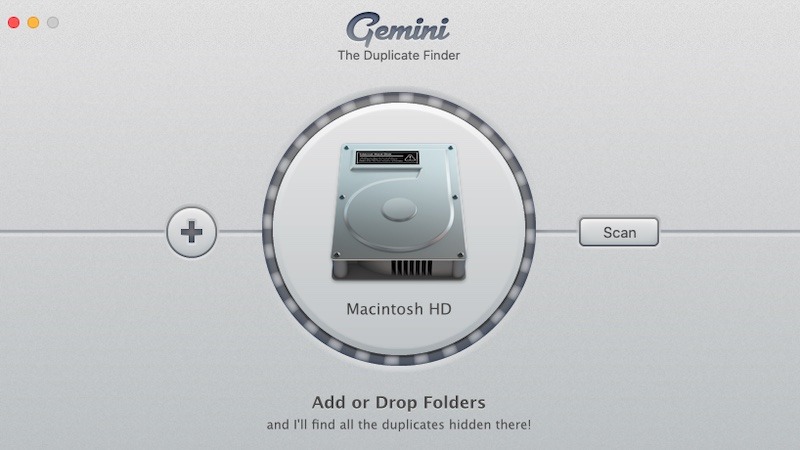 Limpiar el disco duro de Mac Gemini Scan