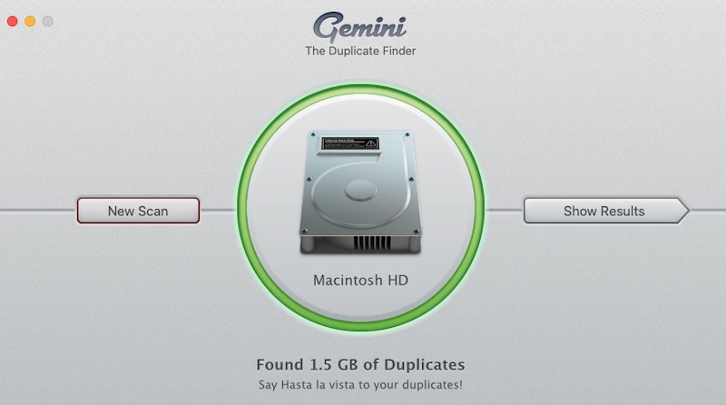 Limpiar resultados de Gemini del disco duro de Mac