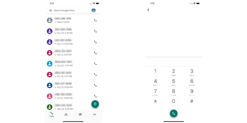 Supercargue Google Voice Ios Realización de llamadas