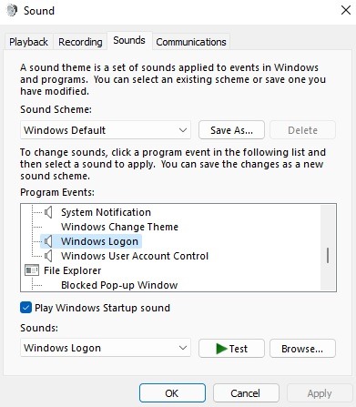 Cómo agregar el sonido de inicio de Windows 95 a Windows Configuración de inicio de sesión de Windows