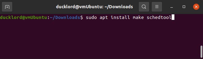 Acelerar la instalación de Ubuntu Hacer Schedtool