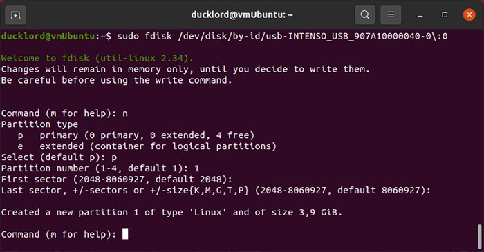 Reparar Usb En Linux Fdisk Crear Partición