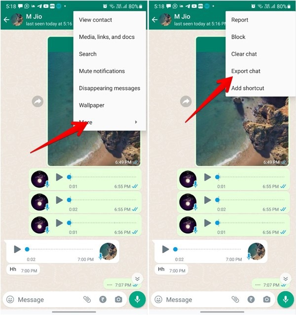 Whatsapp Exportar Android Exportar Chat