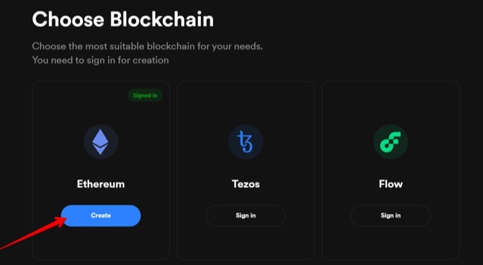 Choose A Blockchain