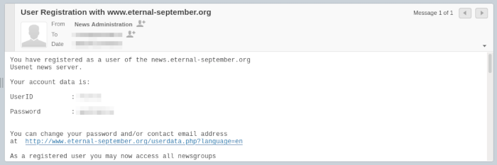 Grupos de Usenet 05 Confirmación de correo electrónico