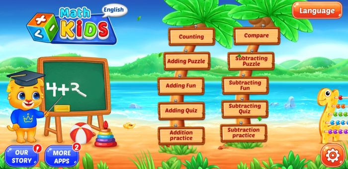 Los mejores juegos de matemáticas Android Math Kids