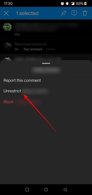 Comments Instagram Mobile Unrestrict