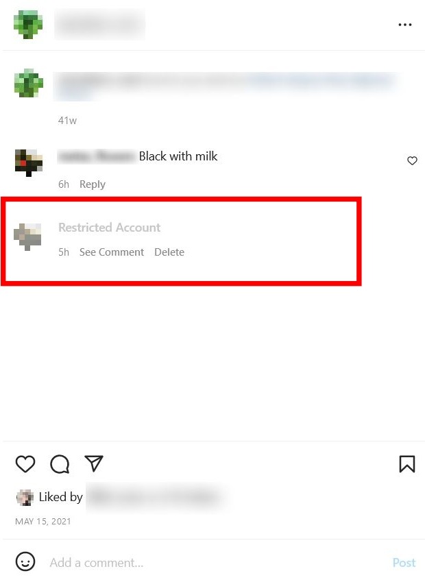 Comments Instagram Desktop Hide Comments View