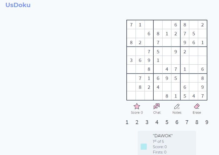 Best Online Games To Play With Friends Sudoku