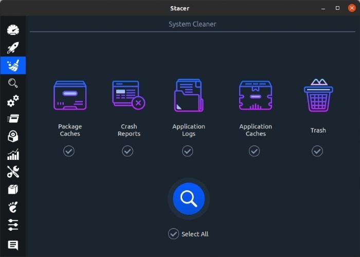 Optimice Linux con Stacer System Cleaner