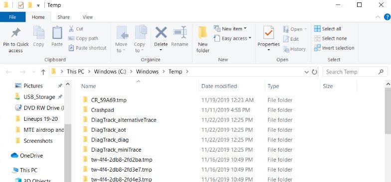 Archivos temporales de Windows que no responden1