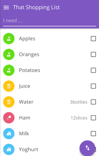 La mejor aplicación de lista de compras de comestibles para Android That Shopping List