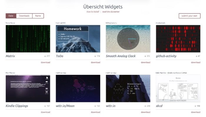 ubersicht-mte-widget-página