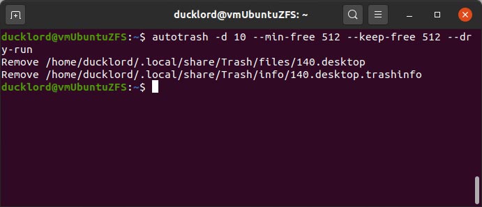 Mantenga Ubuntu limpio con Autotrash Min Keep Free